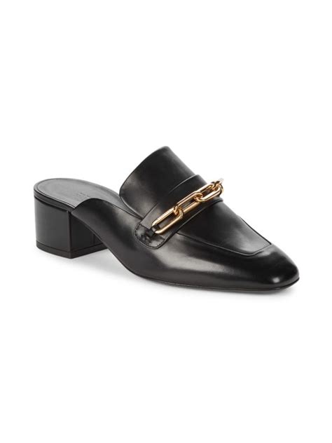 burberry chill leather block heel mule|Women's Burberry Mules & Slides .